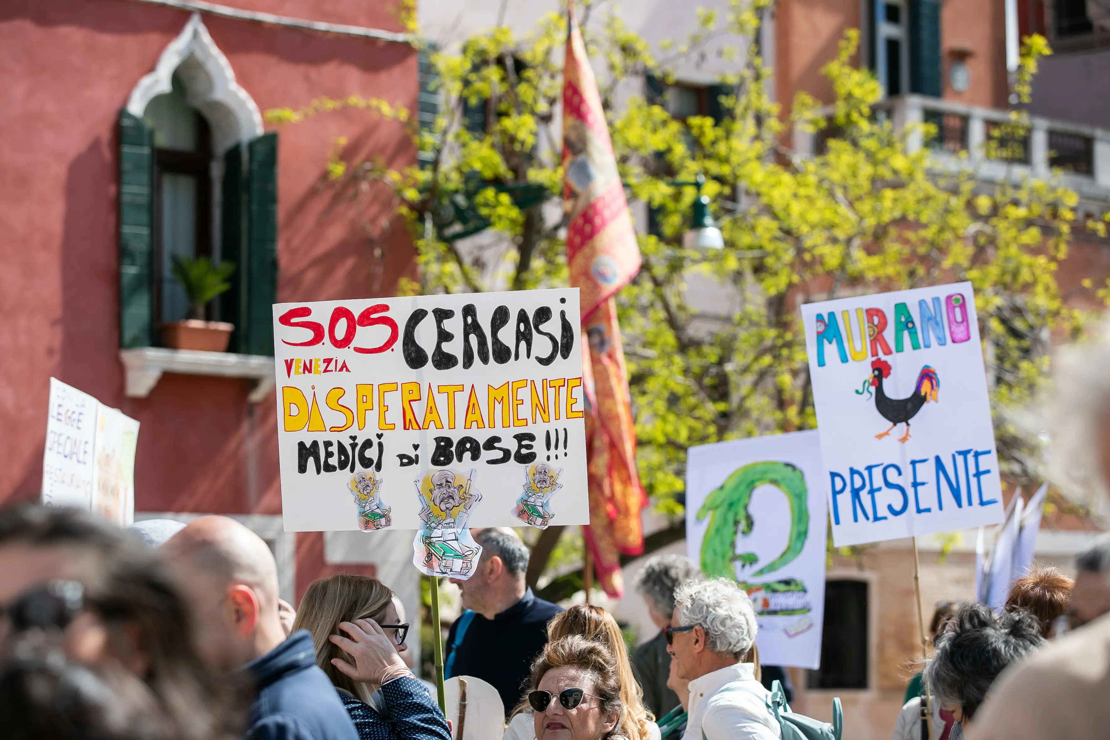 Venezia, sant angelo. 16.4.23 Manifestazione per la salvaguardia di Venezia