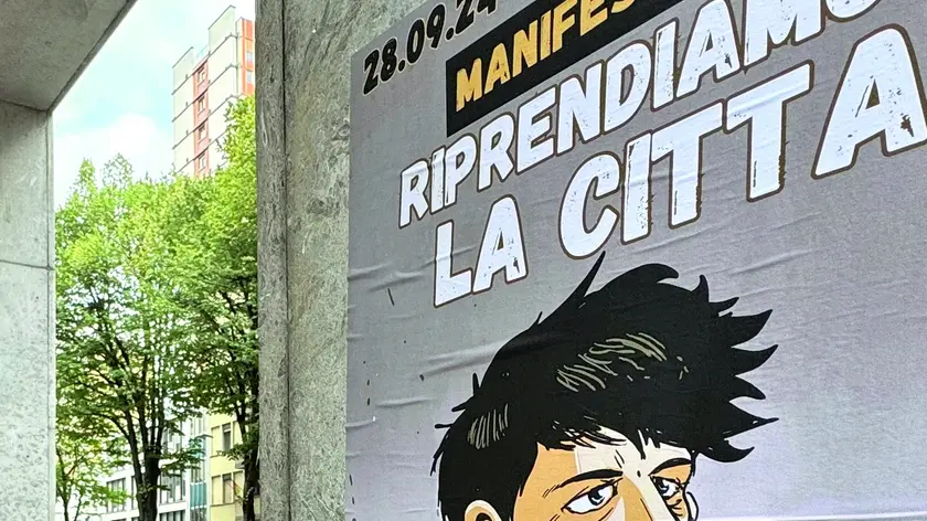 L'illustrazione di Zerocalcare che ritrare Giacomo Gobbato