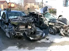 SCATTOLIN MESTRE: LE AUTO DELL' INCIDENTE MORTALE AVVENUTO IN LOCALITˆ MONTIRON. 11/01/09 LIGHT IMAGE