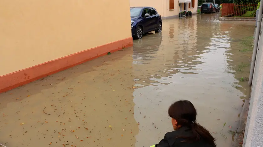 L'allagamento causato dalla rottura della condotta dell'acquedotto