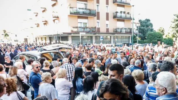 Foto Agenzia Candussi / ARTICO /FAVARO VENETO VIA SAN MAURIZIO / FAVARO VENETO FUNERALE GIANLUCA ZAMBELLI.