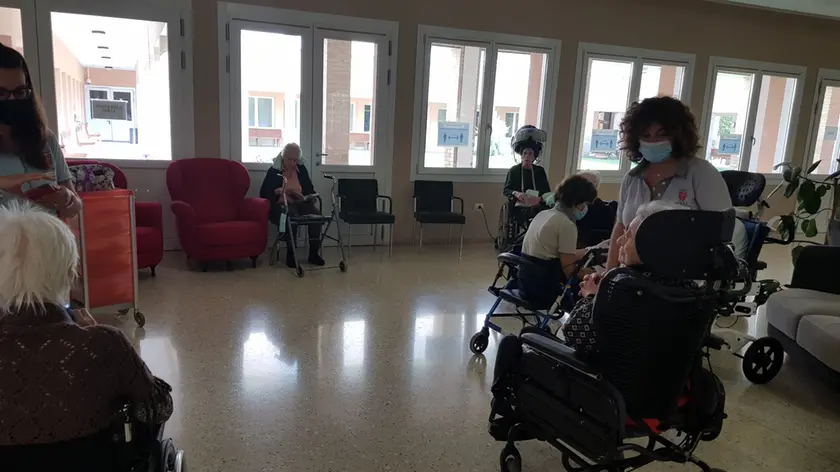 L'interno di una casa di riposo