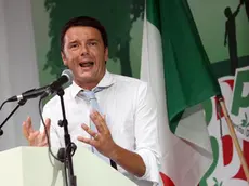 Il sindaco di Firenze, Matteo Renzi, partecipa alla festa del Partito Democratico di Bosco Albergati a Castelfranco Emilia (Modena), 07 agosto 2013. ANSA/ELISABETTA BARACCHI