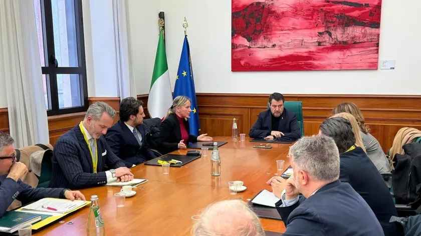 Un momento dell’incontro al Mit con il ministro Salvini sulla nuova Romea