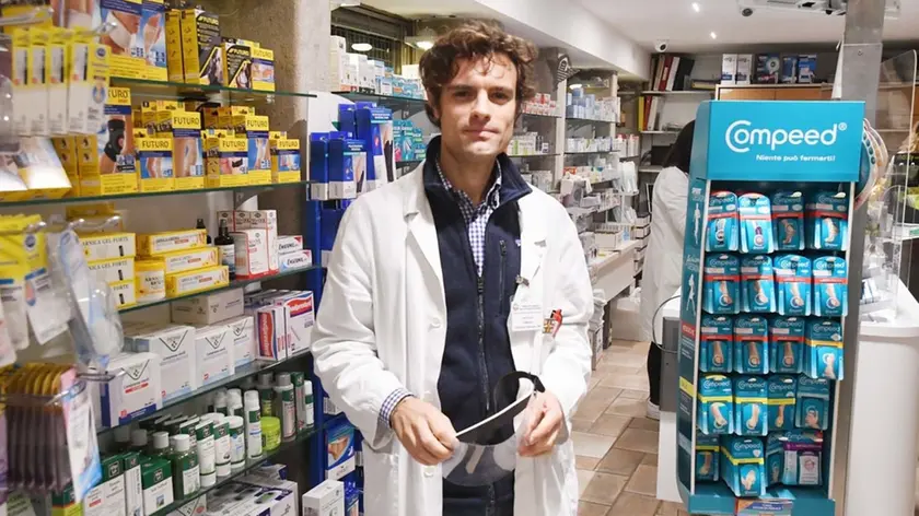Interpress/Matteo Tagliapietra.Venezia, 16.11.20.- Nicolò Morelli farmacia Morelli.