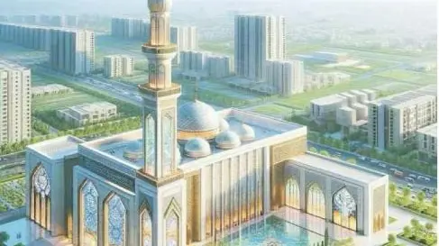 Il rendering del centro culturale islamico