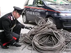 Sequestro dei carabinieri di rame rubato (foto d'archivio)