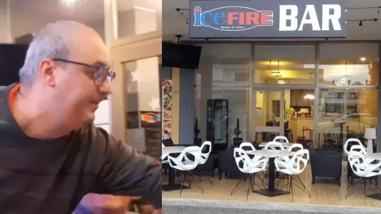 Giuseppe Cosentino e l'Ice Fire Bar di Bibione