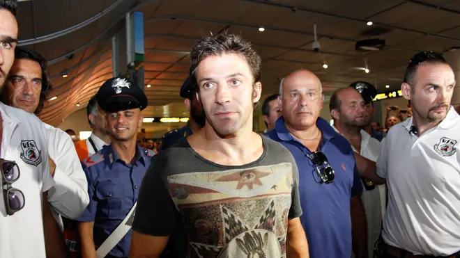 Alessandro Del Piero all'aeroporto Marco Polo.