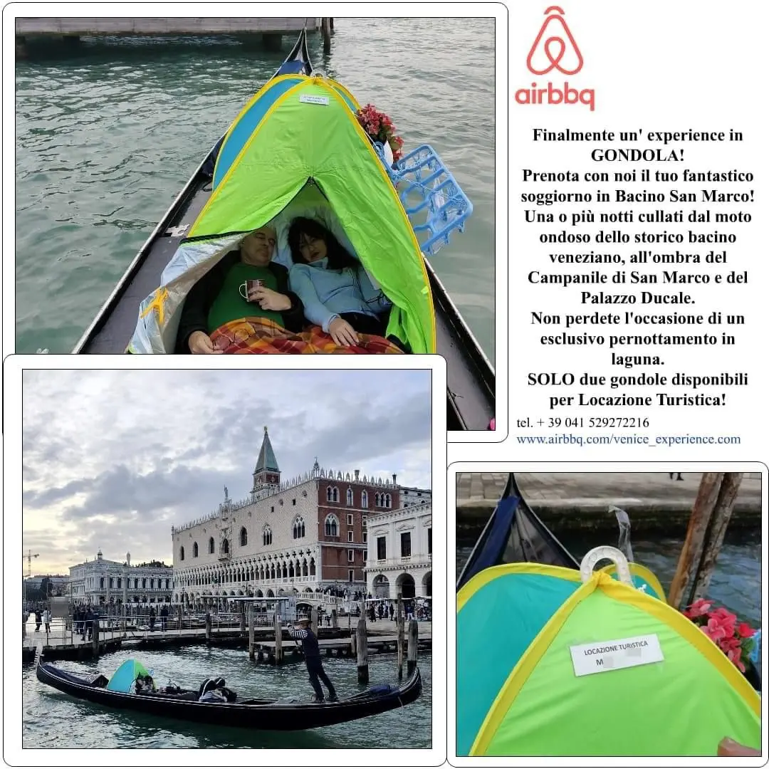 Il pesce d'aprile sulla gondola "airbbq"