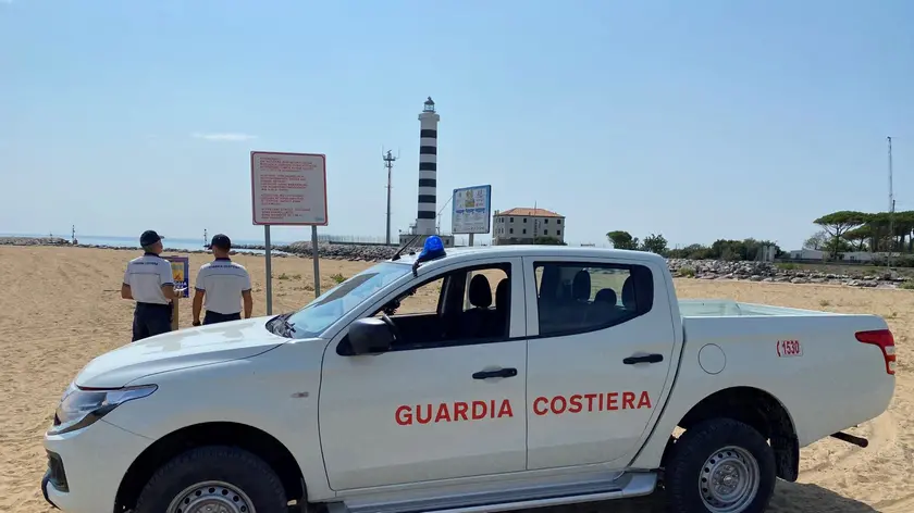 Un mezzo della Guardia costiera di Jesolo