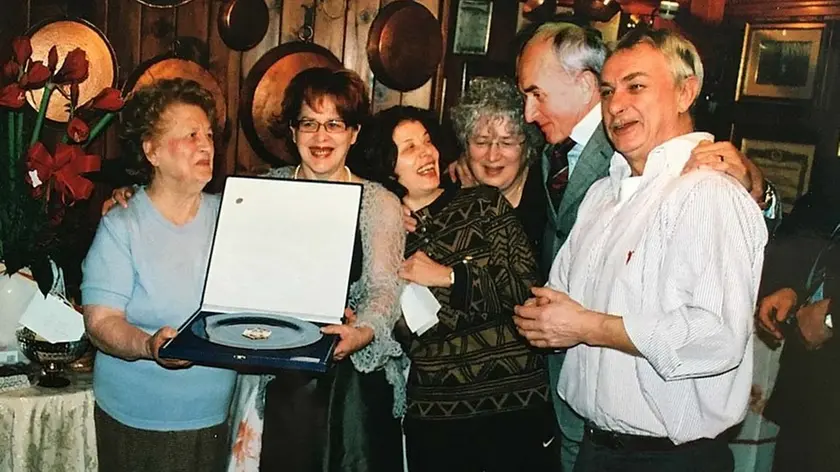 LAMANTEA - DINO TOMMASELLA - PORTOGRUARO - TRATTORIA 3 SCALINI COMPIE 60 ANNI- FOTO COM'ERA E COME SIAMO