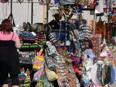 Interpress/M.Tagliapietra Venezia 14.06.2015.- Banchetti Souvenir. Campo Anconetta