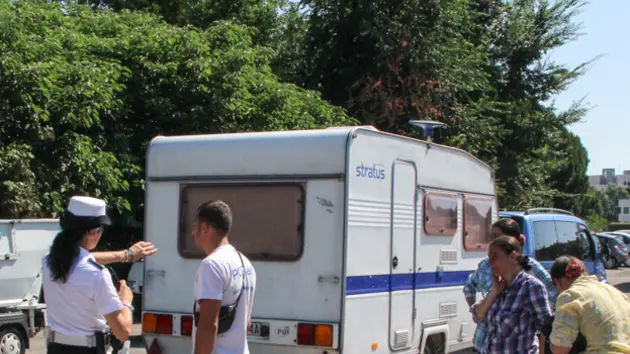 Sgombero di Barbanera da un accampamento abusivo in via Ca'Marcello, Mestre