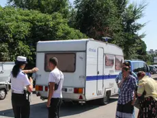 Sgombero di Barbanera da un accampamento abusivo in via Ca'Marcello, Mestre