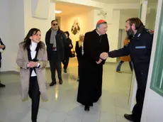 Interpress/M.Tagliapietra Venezia 20.12.2017.- Visita e Messa del Patriarca Francesco Moraglia al Carcere maschile di Santa Maria Maggiore di Venezia, nella foto con la direttrice Immacolata Mannarella.