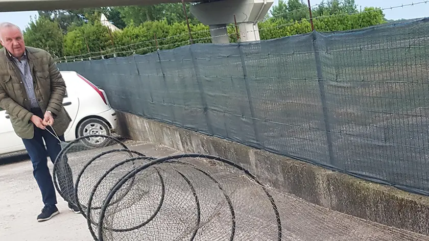 DE POLO - TOMMASELLA - SAN DONA' - RETE DA PESCA DI FRODO SEQUESTRATA