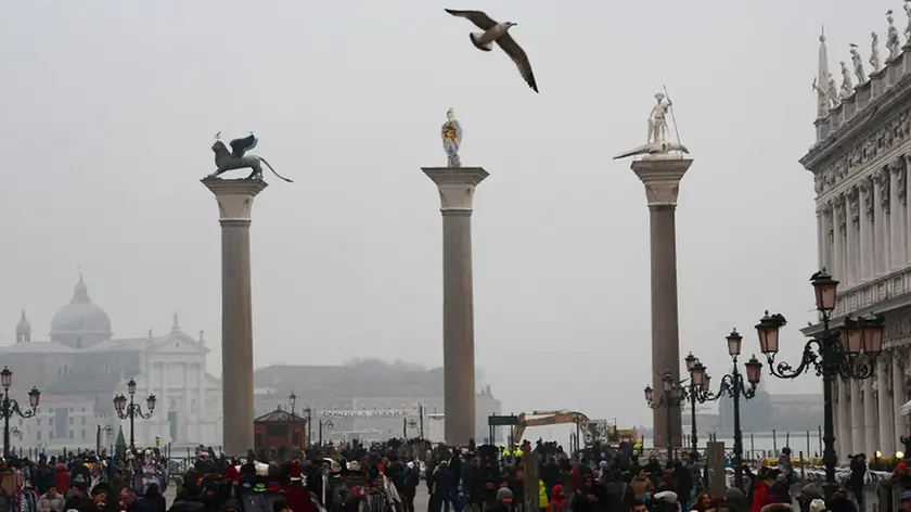 Interpress/M.Tagliapietra Venezia 08.12.2016.- Colonne Marco e Todaro