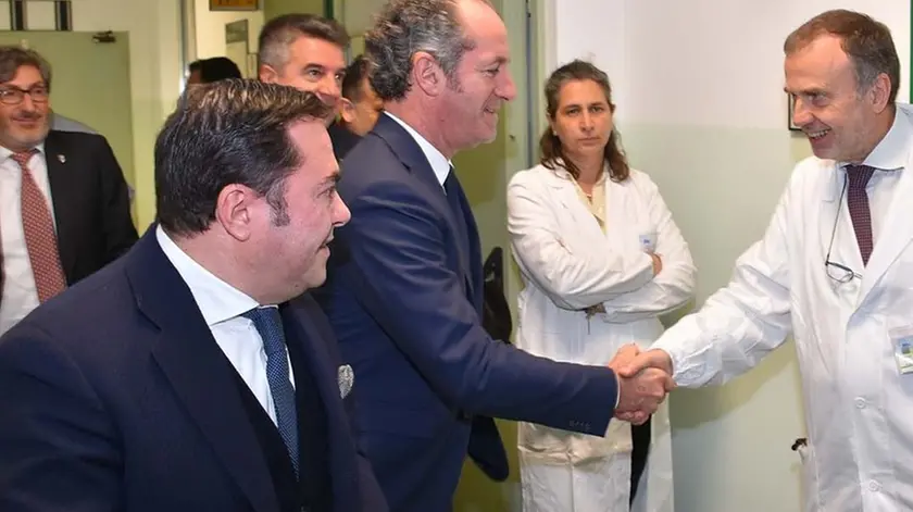 DE POLO - DINO TOMMASELLA - JESOLO LIDO - PRESENTAZIONE DELLA PRIMA UNITA' RIABILITATIVA DEL VENETO - VISITA AL REPARTO - BRAMEZZA - ZAIA - DR. MILANI