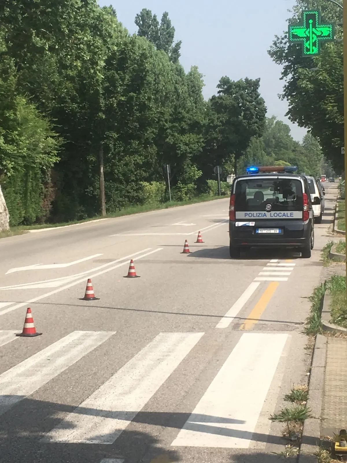 Il luogo dell'incidente (Foto Candussi)