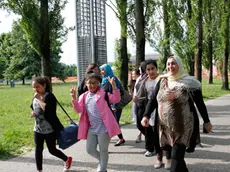 Piscina comunale Parco Bissuola: manifestazione di Forza Nuova contro l'iniziativa piscina aperta alle donne musulmane.