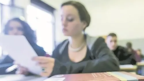 Gli studenti alle prese con gli esami negli anni scorsi