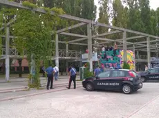 Controlli del nucleo cinofili dei carabinieri al parco Albanese