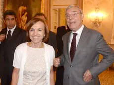 Il professor Giuliano Segre con l'allora ministro Elsa Fornero
