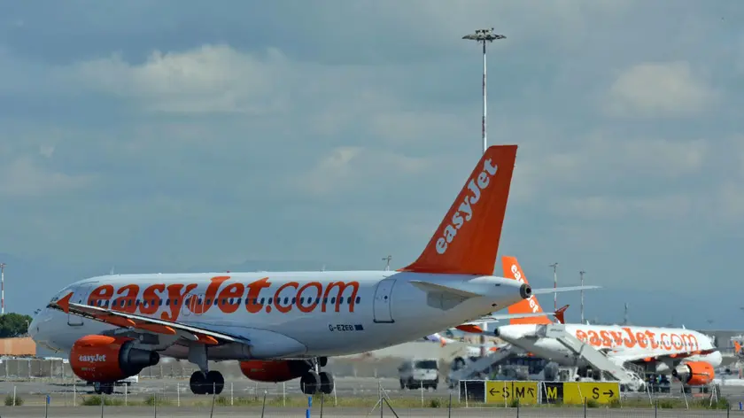 Uno dei tre aeromobili fissi a Venezia, che fanno parte della "base" easyJet all'aeroporto Marco Polo