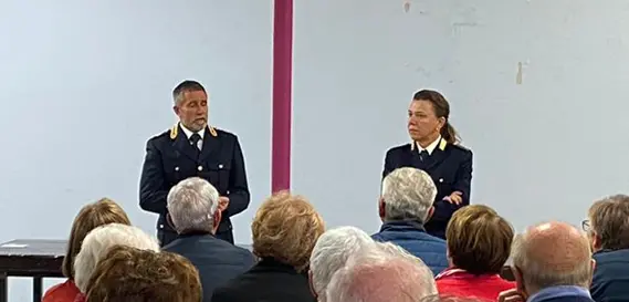 Un momento della "lezione"
