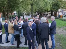 Foto Agenzia Candussi/Chiarin/ Mestre, via Piave/ La commissione parlamentare di inchiestasulle condizioni di sicurezza e degrado delle città e delle periferie visita i giardinetti di via Piave