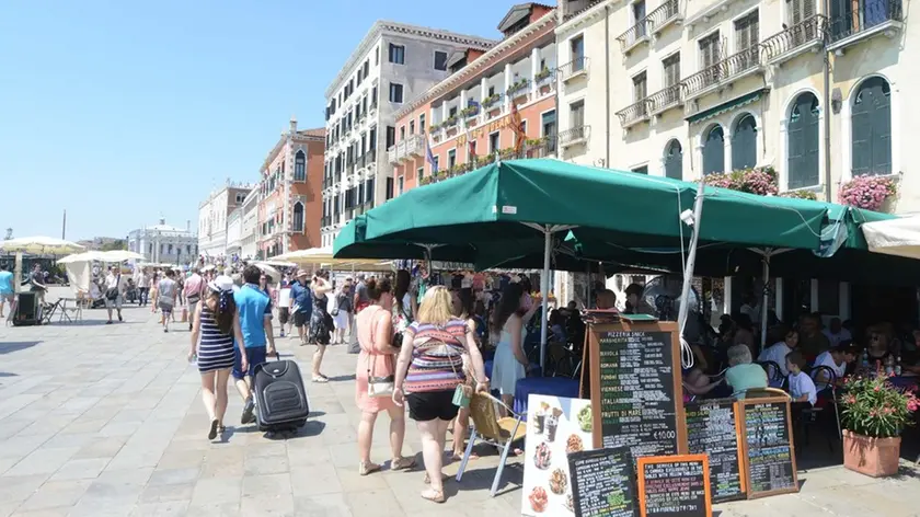 Interpress/M.Tagliapietra Venezia 18.07.2014.- Caffè Internazione in riva degli schiavoni.