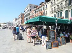 Interpress/M.Tagliapietra Venezia 18.07.2014.- Caffè Internazione in riva degli schiavoni.