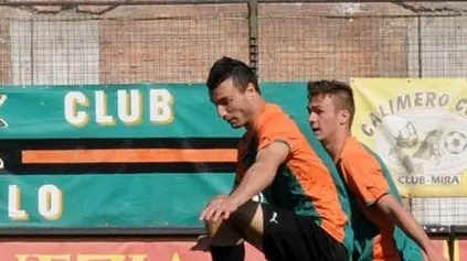 Interpress/Mazzega Cruccu Venezia, 28.04.2013.- Calcio Stadio PL Penzo, FBC Unione Venezie / AC Giacomense.- Nella foto l'azione del terzo gol del Venezia realizzato da Bocalon