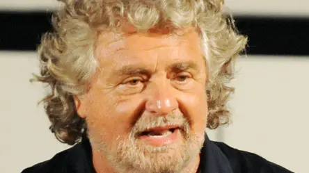 Beppe Grillo oggi, 6 giugno 2010, alla presentazione del suo docu-film ''Un grillo mannaro a Londra'' nella giornata di chiusura del 13/o festival Cinemambiente di Torino. ''L'unita d'Italia non c'e' mai stata perche' non c'e' mai stata l'Italia. Si basa su concetti storici fasulli'', ha detto Beppe Grillo. TONINO DI MARCO/GID