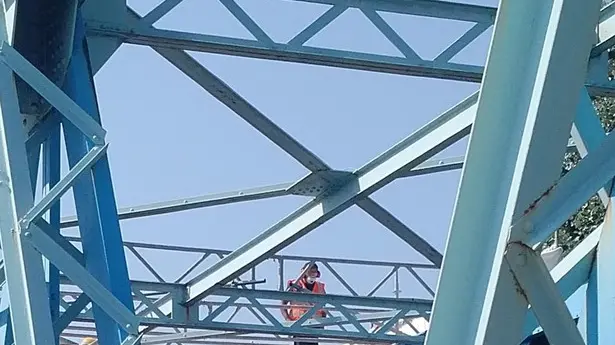 COLUCCI - DINO TOMMASELLA -SAN DONA' - OPERAI AL LAVORO DI DIPINTURA PONTE VITTORIA
