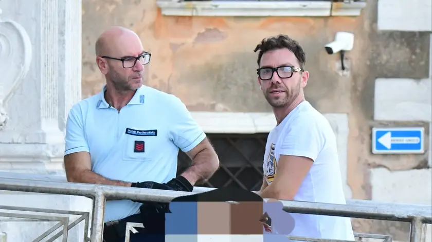 Matteo Politi mentre arriva in Corte d'Appello a Venezia (foto M.Tagliapietra / Agenzia Interpress)