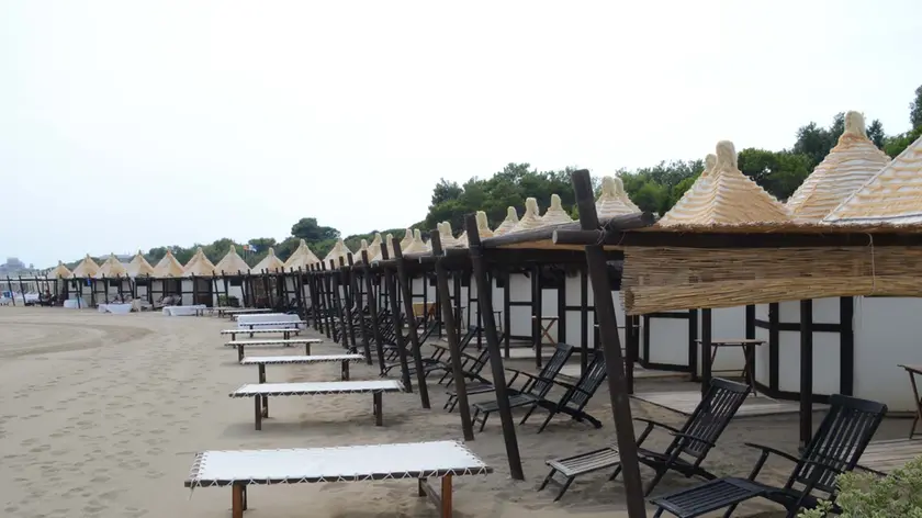 Le spiagge del Lido semi vuote