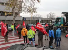 Foto Agenzia Candussi/ Favarato/ Marghera, via del commercio/ Sciopero degli autotrasportatori