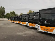 Presentazione dei nuovi autobus con tornello e a metano dell'actv