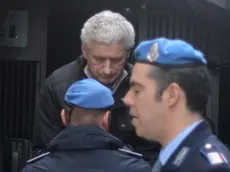Interpress/M.Tagliapietra Venezia 11.04.2013.- Arrivo dell'omicida Renzo Dekleva Tribunale di Venezia, Piazzale Roma Cittadella della Giustizia.