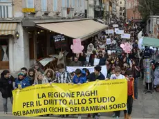 Interpress/gf.tagliapietra. 04.03.15.- MANIFESTAZIONE REGIONALE A FAVORE DEL SERVIZIO DI INTEGRAZIONE SCOLASTICA.