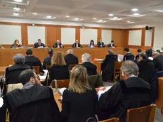 Interpress/M.Tagliapietra Venezia 14.04.2016.- Udienza preliminare Processo Mose. Tribunale , Piazzale Roma.