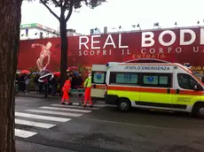 L'ambulanza durante l'intervento a Real Bodies