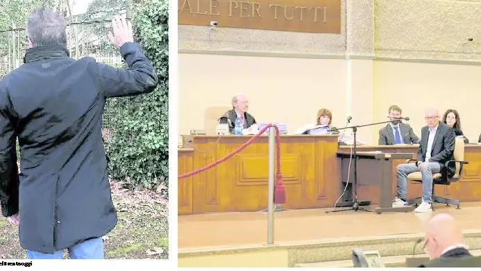 Felice Maniero e l'aula bunker dove si è tenuto il processo