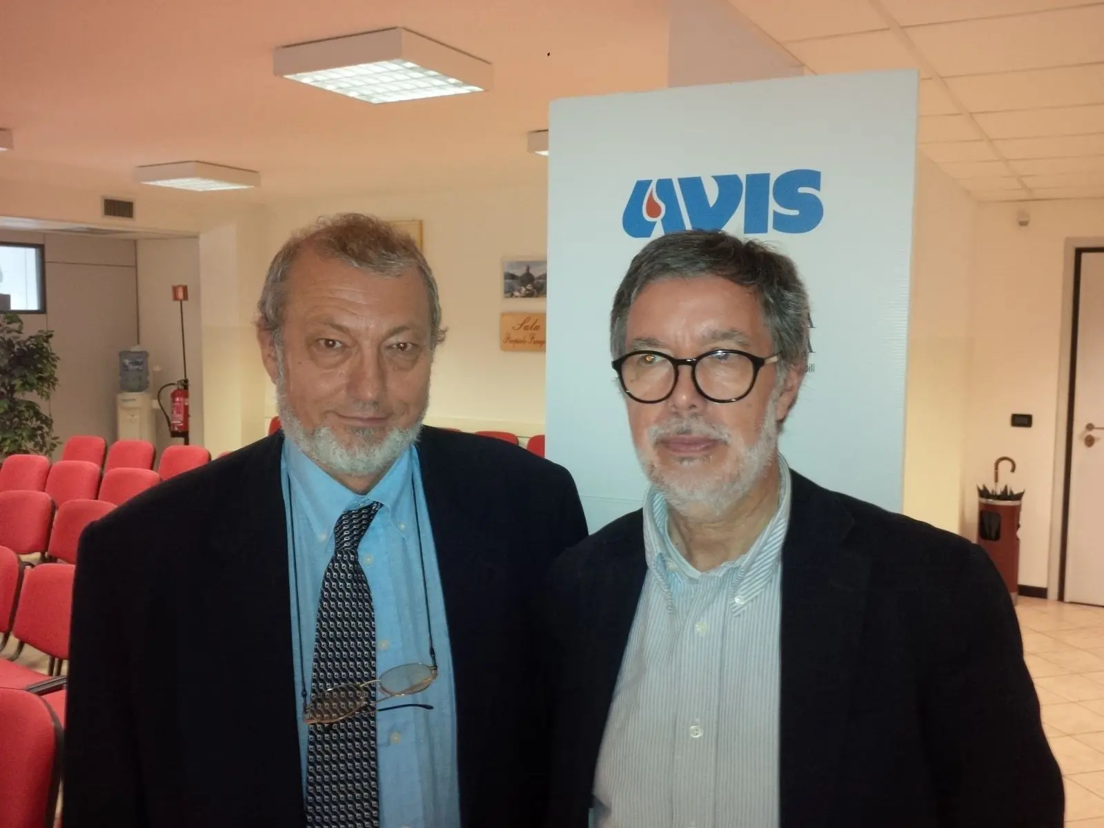 Gianluca Gessoni, direttore Dipartimento immunotrasfusionale ASL 12 e Giorgio Brunello, presidente dell'Avis provinciale