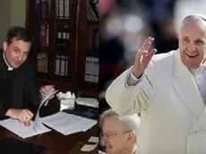 Monsignor Vallejo Balda e Papa Francesco