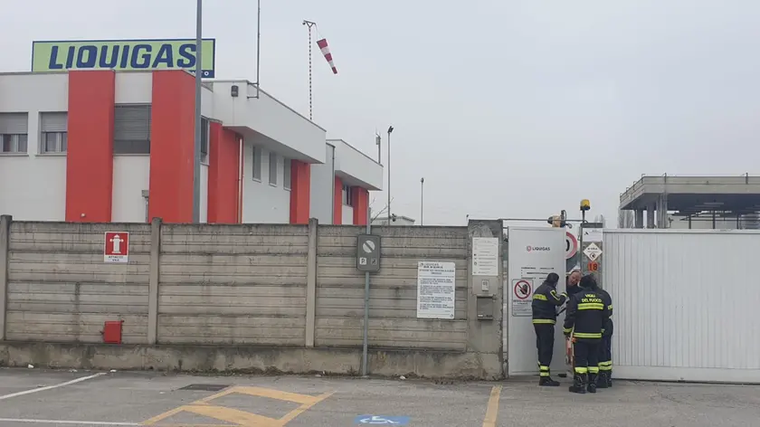 Intervento pompieri alla Liquigas di Scorzè