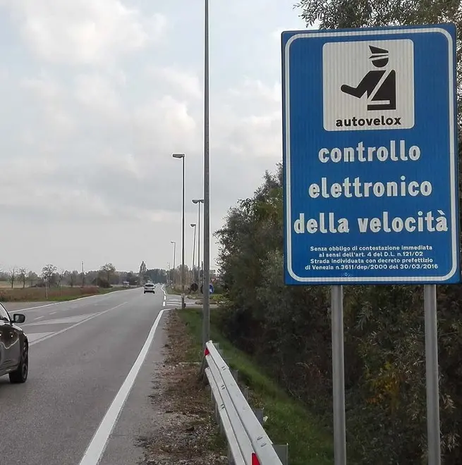 DE POLO - DINO TOMMASELLA - S. MICHELE AL T. - NUOVI AUTOVELOX SULLA STRADA PER BIBIONE VICINO A VIA MARINELLA