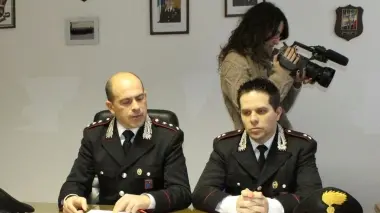 La conferenza stampa e, sotto, Giuseppe Coccato